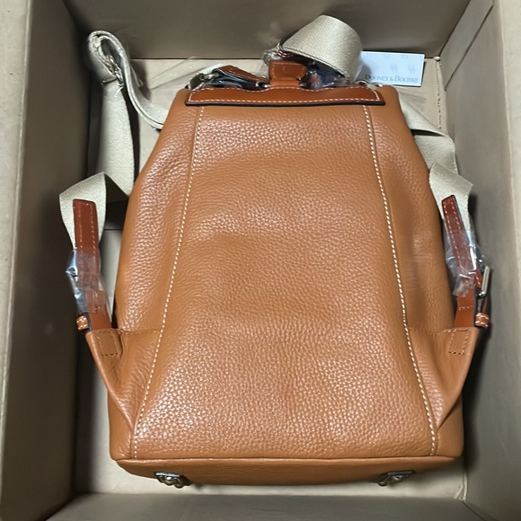 Dooney & Bourke Small Allie Backpack Caramel - Picture 2 of 5